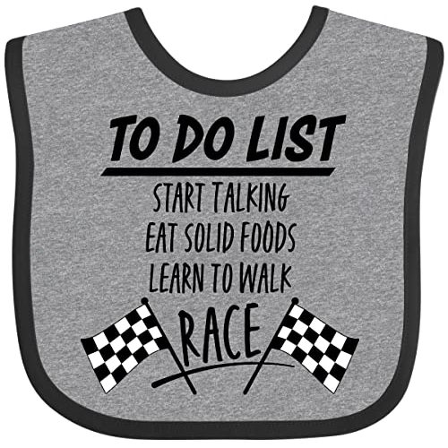 inktastic To Do List Funny Racing for Baby Baby Bib