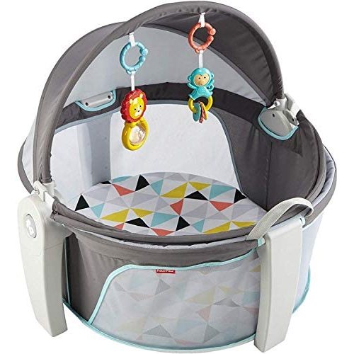 Fisher-Price On-the-Go Baby Dome, Grey/Blue/Yellow/White - Windmill