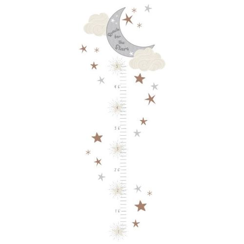 Lambs & Ivy Celestial Moon & Stars Toddler/Kids Growth Chart Wall Decal/Sticker
