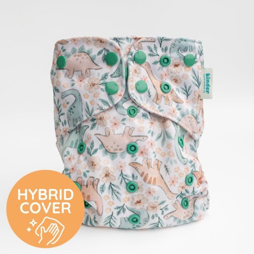 Delicate Dinos | Hybrid Diaper Cover | Kinder – Kinder Cloth Diaper Co.