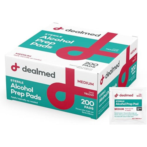 Dealmed Sterile Alcohol Prep Pads