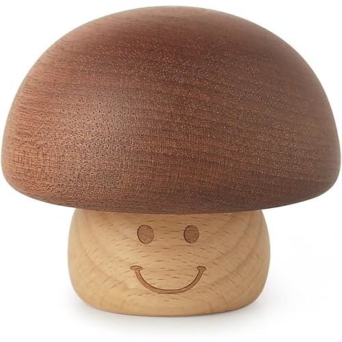 Mechanism Edelweiss Music Box Vintage Wood Wind Up Small Cute Mushroom Musical Box Gifts for Women Wife Kids Birthday Christmas Wedding Valentine's Day Mother's Day Children's Day
