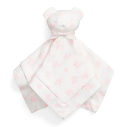 Organic Cotton Interlock Bear Lovey Blanket | Over The Moon