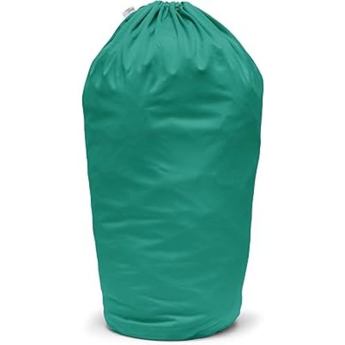 Kanga Care Seam Sealed Drawstring Reusable Diaper Pail Liner Large Barrel Shape 26" height x 51" top x 33" base | Peacock