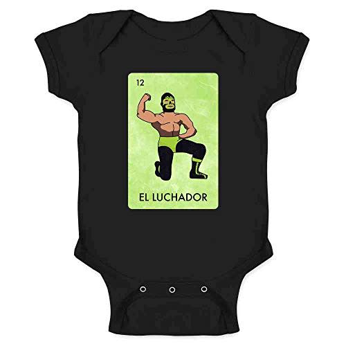 Pop Threads El Luchador Mexican Lottery Parody Mask Wrestler Infant Baby Boy Girl Bodysuit