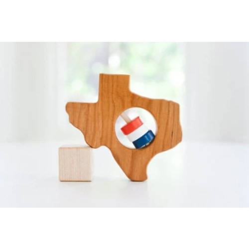 Texas State Wooden Baby Rattle™
