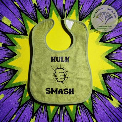 Hulk Smash Bib