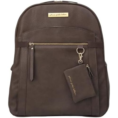Petunia Pickle Bottom 2-in-1 Provisions Breast Pump & Diaper Bag Backpack, Designed for Busy Parents, Spacious Main Compartment for Carrying Essentials (Saddle)
