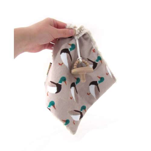 Mallard Duck Binky Blanket, Mallard Pacifier Clip, Pacifier Holder, Soft Paci Keeper, Duck Pacifier Lovey, Soft Binky Lovey, Duck Baby Gift