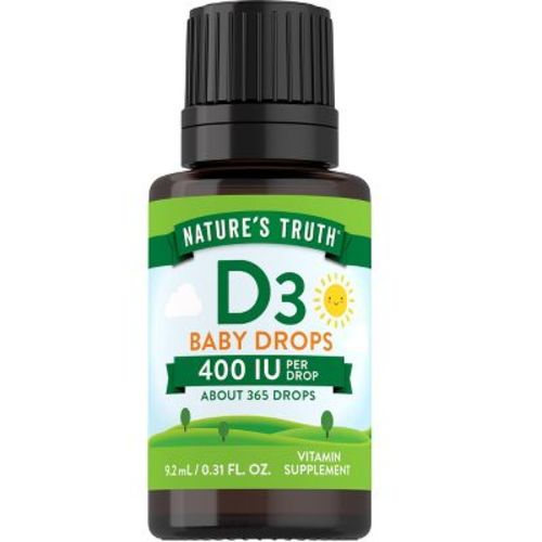 Nature's Truth Vitamin D Drops for Infants and Kids 400 IU | 9.2 mL