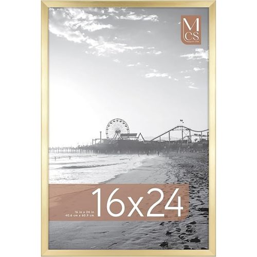 MCS Foundation Poster Frame, 16x24, Brass Traditional