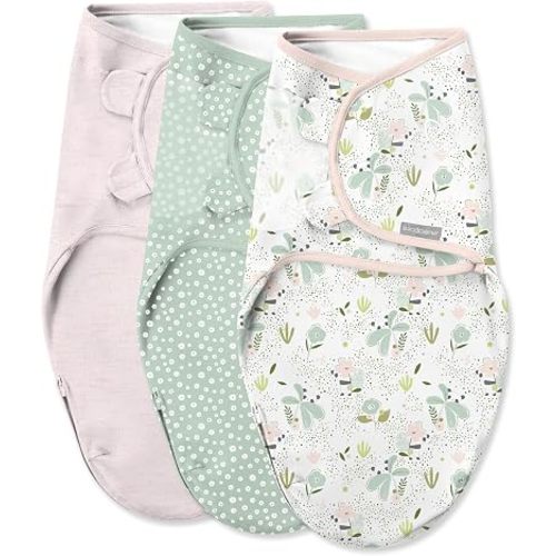 SwaddleMe by Ingenuity Easy Change Baby Swaddle, Peekaboo Panda