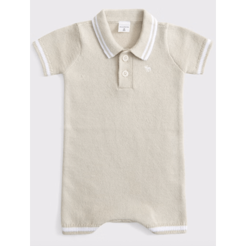 Baby icon sweater polo romper