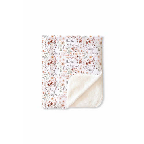 Wren's Wildflower Personalized Toddler Blanket
