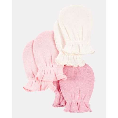Baby 3-Pack Mitts - Pink