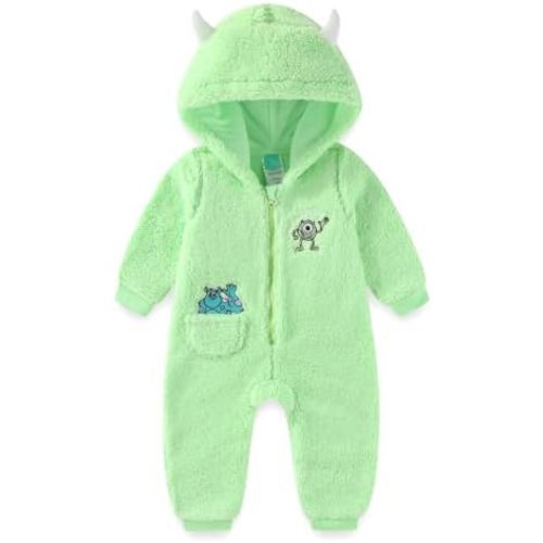 Disney Monsters Inc. Mike Baby Boys Sherpa Romper Coverall for Infants
