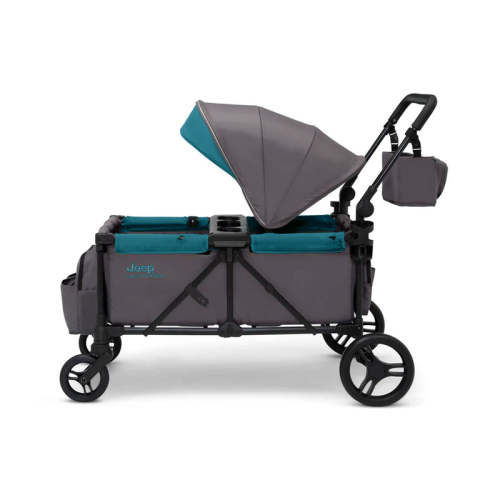 Jeep Sport All-Terrain Stroller Wagon By Delta Children  - Grey with Blue Moon