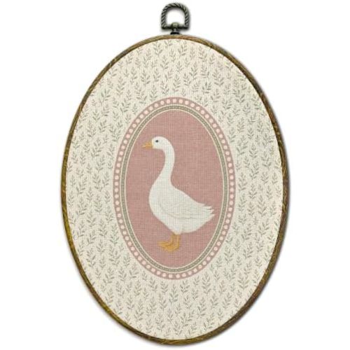 XFCICRLJ Vintage Kid Girl Nursery Goose Canvas Prints Wall Art Decor 11x8.5