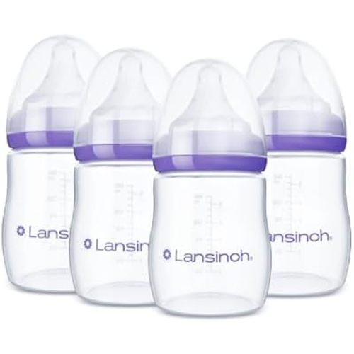 Lansinoh Anti-Colic Baby Bottles, 5 Ounces, 4 Count
