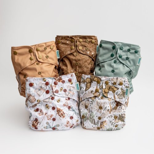 Enchanted Evening - Essential Pocket Diapers - Cloth Diaper Value Bundle - 5 Pack