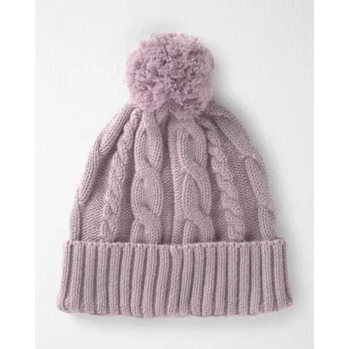 Baby Girl Organic Cotton Cable Knit Winter Hat - Little Planet | Carter's