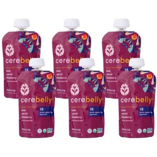 Cerebelly Organic Baby Puree Beet, Carrot, and Blueberry - Case of 6/4 oz