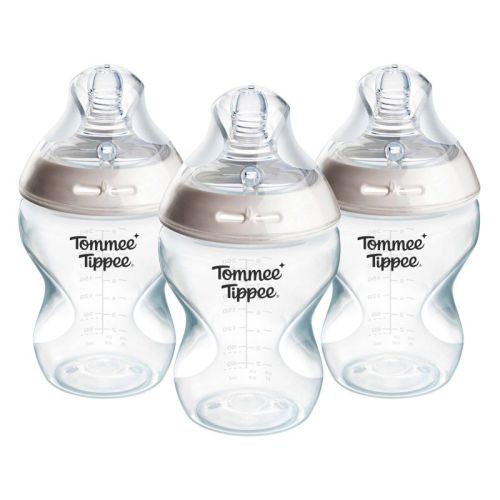 Tommee Tippee Natural Start Slow-Flow Breast-Like Nipple Anti-Colic Baby Bottle - 9oz/3pk