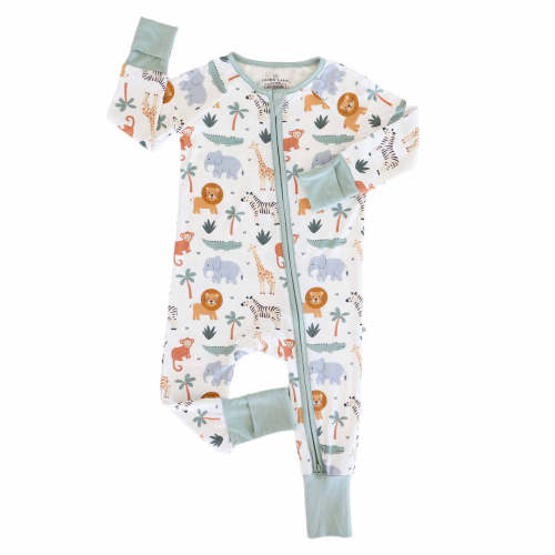 Safari Snuggles Convertible Zip Romper