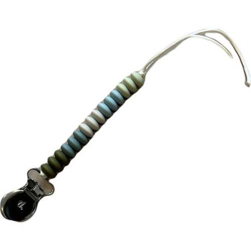 Petite Ezra Pacifier & Toy Clip, Lint