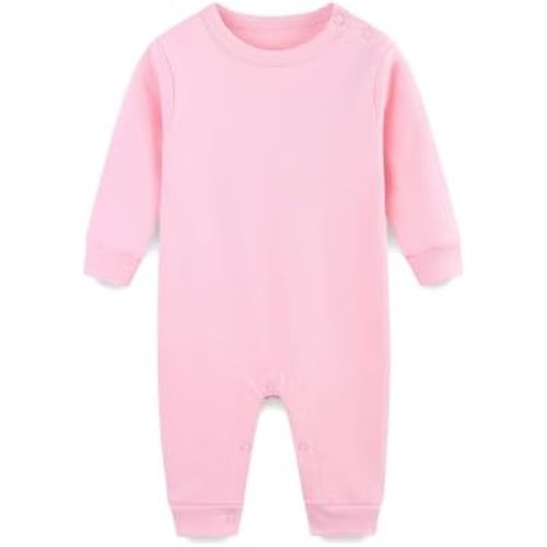Baby Girl Boy Outfit Infant 100% Cotton Long Sleeve Newborn Romper Unisex Footless Jumpsuit