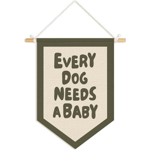 Baby Shower Decor,Every Dog Needs a Baby Wall Pennants Banners,
