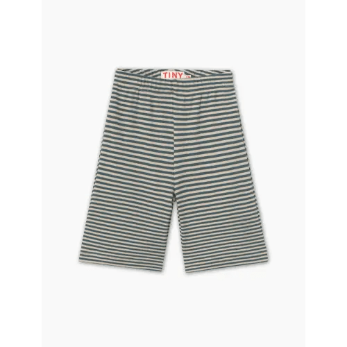Tiny Cottons Stripes Rib Baby Pant in Blue/Cream Stripes