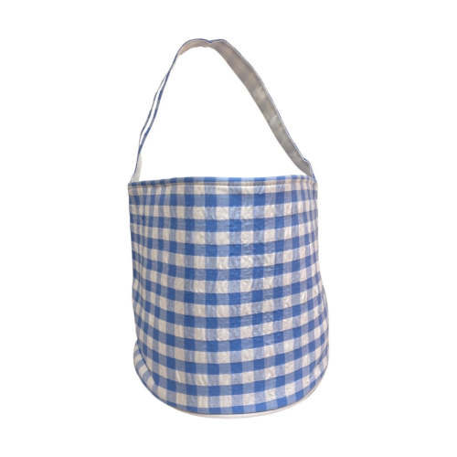 Gingham Tote, Blue