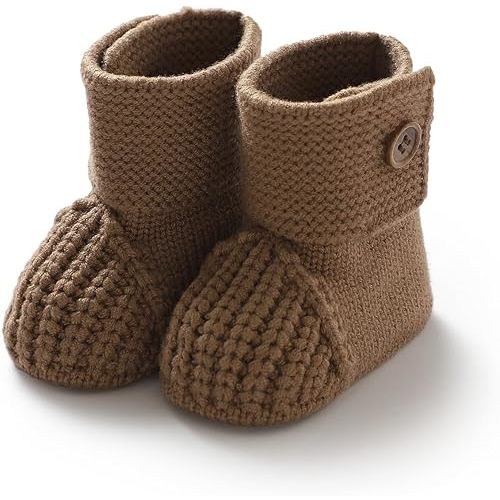 DovFanny Baby Booties – Soft Knit Newborn and Infant Shoes, Cozy Booties for Boys and Girls Baby Gift