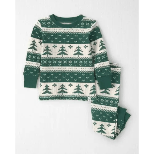 Baby 2-Piece Fair Isle Waffle Knit Pajamas Made with Organic Cotton - Little Planet | Carter's