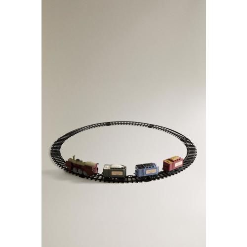 CHILDREN'S CHRISTMAS STEAM TRAIN TOY SET