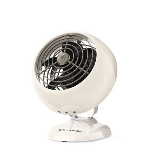 Vornado VFAN Mini Classic Personal Vintage Air Circulator Fan Vintage White: Desk & Table Fan, 2 Speeds, Portable, Electric