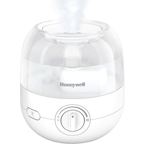 Honeywell Mini Cool Mist humidifier, Easy to Fill and Clean, humidifier for small Bedroom, Kids Rooms, or office. Ultra Quiet Operation and Auto Shut-Off - White, HUL525W