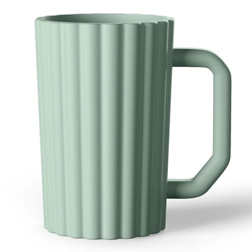 Mintlyfe Baby Bath Rinse Cup, Silicone Body Washing Rinser Cup with Easy Grip Handle (Sage)