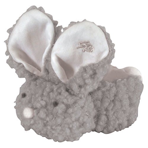 Stephan Baby Woolly Plush Boo-Bunnie Comfort Toy and Boo Cube, Gray, 4 Inch