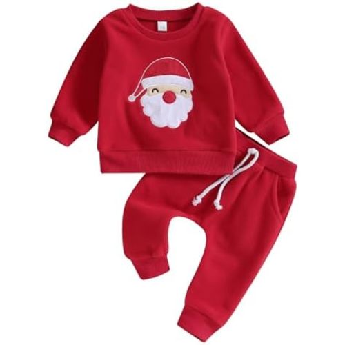 BemeyourBBs Toddler Baby Boy Fall Winter Clothes Funny Letter Long Sleeve Sweatshirt and Pants Set 2 Piece Sweatsuit Outfit