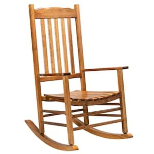 Natural Wood Outdoor Rocking Chair