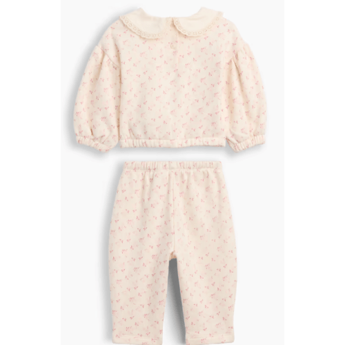 Gap Baby VintageSoft Lace-Collar Sweat Set - Floral