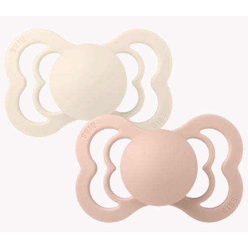 Supreme Pacifiers 2 Pack - Ivory/Blush – Bibsworld store US