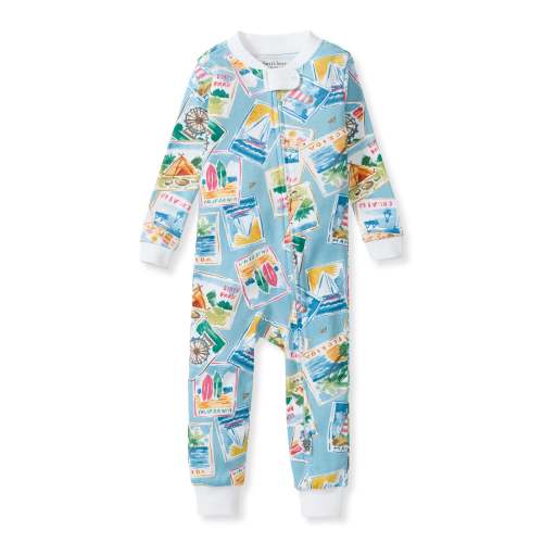 Vacation Postcards Organic Cotton Sleeper – Burt's Bees Baby