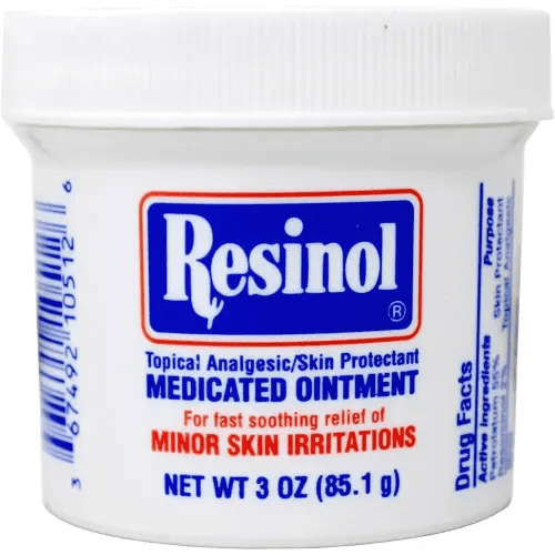 Resinol Medicated Ointment For Itch Relief And Protection Of Skin Rashes and Irritations, 3 Ounce Jar (Pack of 1)