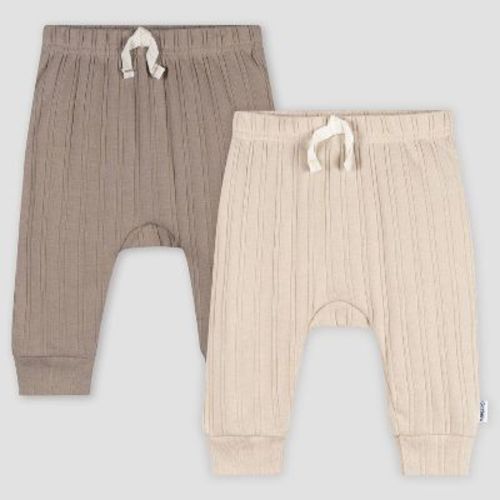 Gerber Baby 2pk Jogger Pants - Tan 3-6M