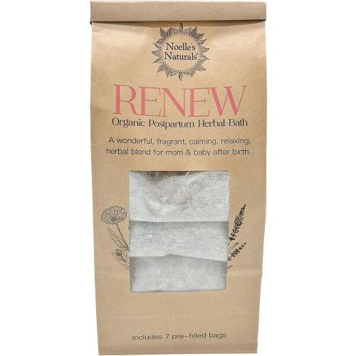 Noelle's Naturals Organic Postpartum Herbal Bath - Pack of 7 Sachets - for After Childbirth - Sitz Bath - Promotes Healing and Relaxation - V-Steam