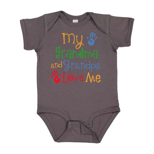 Inktastic My Grandma and Grandpa Love Me Boys or Girls Baby Bodysuit