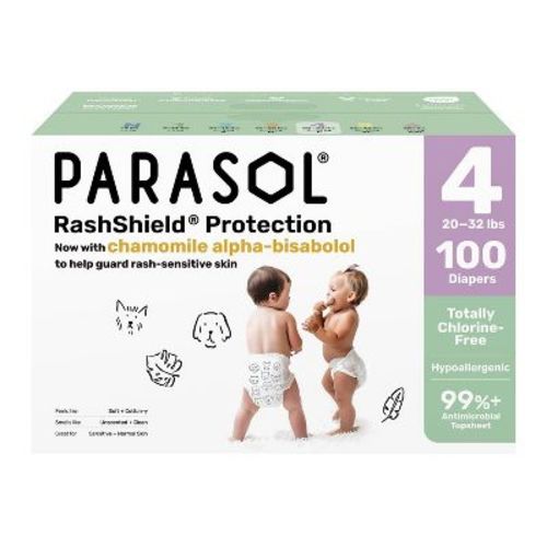 Parasol Chlorine-Free Diapers with RashShield Protection Size